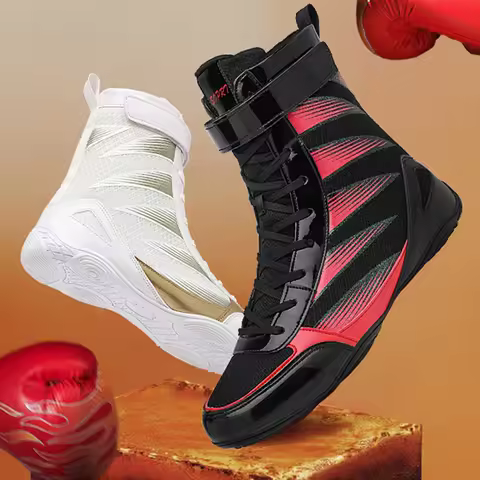 Boxing Shoe Men Professional Breathable Teenagers Beginners Training Wrestling Shoes Fighting Sanda 