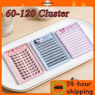 60-120 Cluster Glue Free Fake Lashes No Glue Eyelash Self Adhesive Rabbit Single Cluster Lazy