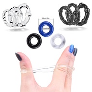 ☁◑☋Adult Erotic Sex Toys For Man 3Pcs/Set Silicone Durable Penis Ring Ejaculation Delay Cock Ring Lasting Erection Cockr