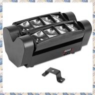 (BVWG) Mini Spider Light 8x3W RGBW LED Stage Beam Moving Lamp DJ Disco Nightclub Dance Wedding Bar H