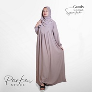 New Parkenstore Gamis Set Hijab Pasmina Oval Syarifah