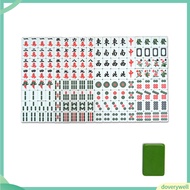 {doverywell}  144Pcs/Set Mahjong Portable Entertainment Melamine Party Game Chinese Mahjong for Indoor