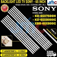 BARU! Backlight Tv Sony Kd-65x7500h 65x8000g 65x7500 65x8000 xbr65x800