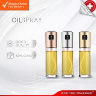 Oil Spray Glass Bottle Leak-Proof Press Pump for Even Cooking 100ml