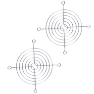 6 x Metal Wire Finger Guard Protection Grid 80 mm PC Fan Cooler