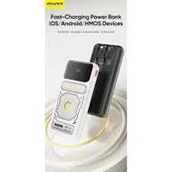 Awei P77K Powerbank 10000mAh Fast Charging 22.5W Built In Dual-Cable Digital Display Powerbank