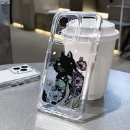 Black cat Flower Soft Case hp OPPO Note 70 C71 C75 A5 2025 A5X A3X A5i C75x 14F 14 Note 70 C71 C75 A