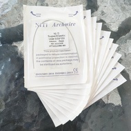 Niti wire square braces wire 16x16/0,016x0,016 square ovoid contents 10pcs/pack