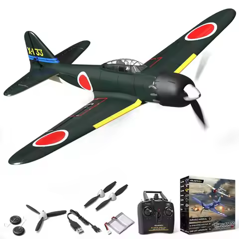 RC Plane, 4CH Remote Control Airplane for Beginners & Adults | A6M Zero WWII RC Airplane, Aileron, 2