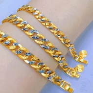 💥ADA COP 916💥(BCE71) EMAS BANGKOK GELANG/RANTAI TANGAN BENSON PASIR PADU 2 WARNA DEWASA ADULT BRACEL