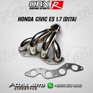 OBX Racing  Stainless Steel Extractor Honda Civic ES 1.7 (D17A) 4 X 1