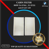 64119237159 BMW X3 F25 X4 F26 Cabin Air Filter SET 2PCS Air Recirculation Filter