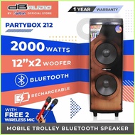 Db%g}Audio]GG;PARTYBOX-212@nW+Mobile!K,V+z+trolley!V,bluetooth!u,speaker | 12 x 2 woofer | 2000W |