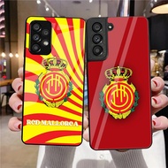 RCD MALLORCA 01 Tempered Glass Phone Case For Samsung Galaxy A10 A14 A16 A25 A35 A22 4G A32 A33 A34 