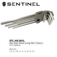L Key 9 Pcs Set Extra Long Hex Key STL-HX-001L SENTINEL