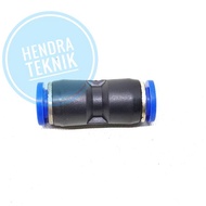 MADE IN TAIWAN PU TUBE FITTING 6MM HOSE CONNECTION PU CONNECTOR MPU-6 6MM SOCKET POLYURETHANE HOSE