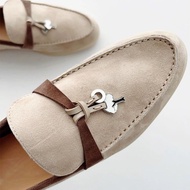 LP2025 Leather Loafers - Color-blocked Design Inspired by Hyun Bin