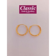 Emas 916 subang/916gold earring/916金耳西洋款耳环