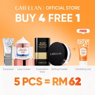 【Live】GMEELAN Makeup Set Foundation Stick Sunscreen Setting Loose Powder Whitening Lazy Cream with F