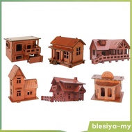 [BlesiyaMY] 3D Puzzle Architecture Easy to Assemble Wooden House Model Kits Home Buildings 3D Puzzle