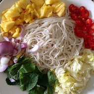 Laksa Beras Kelantan 1kg Laksam Putih klate Mee Noodle Vermicelli Sedia Dimakan lakse Lemak Penang Sedap Lembut