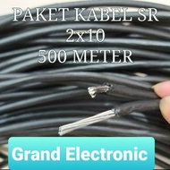 KABEL PLN 2X10 TWIS SR HITAM / kabel tiang listrik 500 meter Best