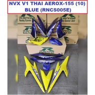 Cover Set Rapido NVX V1 Yamaha Thai Aerox-155 (10) Color Blue Grey Black Yellow NVX155 Accessories Motor aerox 155(10)