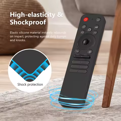 Silicone Cover Anti-Slip Remote Case Lightweight Shockproof Silicone Case Compatible with 2025 LG OL