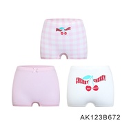 Aimer Kids Antibacterial Underwear Set of 3 Cute Triangle Boxer Briefs for Boys And Girls Soft Modal