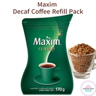 Maxim Decaf Coffee Refill Pack 170G - Dongseo Foods Korean Instant Coffee Pouch