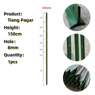 Fence Column 1.7m 2m 2.3m 2.5m Pagar Cyclone Column Sheepfold Protective Net Triangle Steel Iron Col