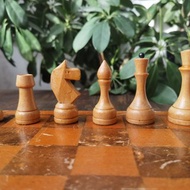 老式木製國際象棋套裝蘇聯復古大型國際象棋蘇聯 36x36