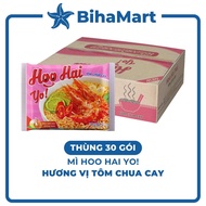 [30PACK BOX]-TRIBECO - Hoo Hai Yo Noodles Spicy and sour shrimp flavor, Hoo Hai Yo spicy and sour sh