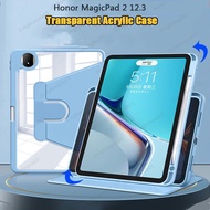 For Honor MagicPad 2 12.3" 360 Rotatable Acrylic Transparent Case For Huawei Honor MagicPad2 12.3 20