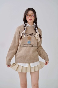 umore.made 🎁✨ Brownie sweater สเวตเตอร์ไหมพรมวูลผสม เนื้อดีมาก สัมผัสหนานุ่มอุ่น ❄️