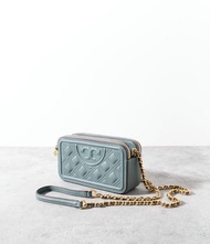 TORY BURCH Fleming double zip mini bag in Arctic