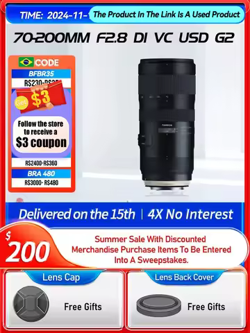 Tamron 70-200mm F2.8 Di VC USD G2 70-180mm F2.8 Di III VXD Full Frame Zoom DSLR Camera Lens for Niko
