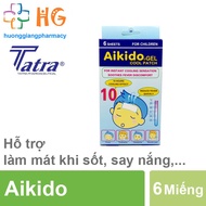 Miếng dán hạ sốt Aikido - Giảm sốt đau răng nóng trong người (Hộp 6 miếng)