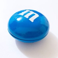 絕版老物 m&amp;m's巧克力藍色圓型鐵盒