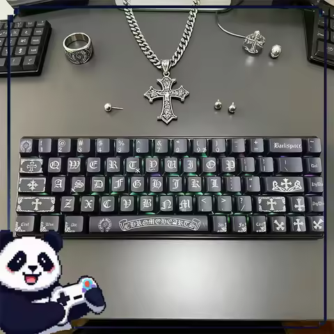 Gothic Keycaps OEM PBT Heat Sublimation Keycaps Compatible With Madcatz/ Rog/Ez63/Atk/Wooting Deskto