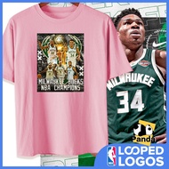 😊New Arrival😊 Milwaukee Bucks Giannis Antetokounmpo Shirt NBA championship T Shirt 34 Shirt S-5XL