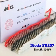 Diode FR207 MIC diode fast recovery 2A 1000V