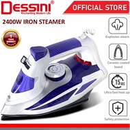 DESSINI ITALY 2400W Electric Ceramic Soleplate Garment Steam Iron Sprayer Steamer Clothes Brush / Se