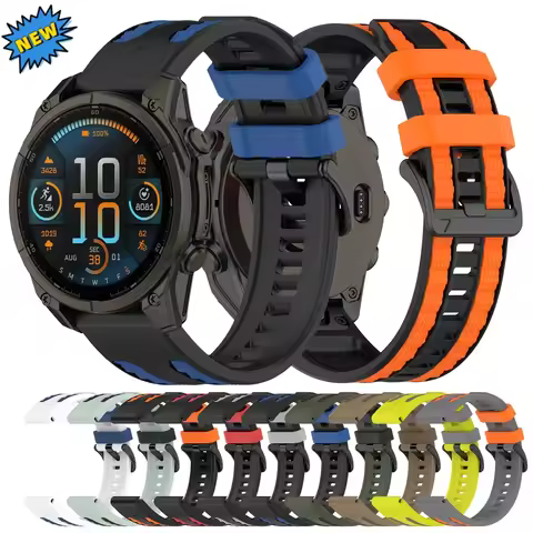 Quick Fit Silicone Strap For Garmin Fenix 9 Pro 8/Quatix 8/Tactix 8 Forerunner 965 970 instinct 3 2x