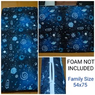 FOAMCOVER(54x75) FAMILY SIZE WITH 90 INCHES LONG ZIPPER(Kapal foam 2 3 4 5 6)