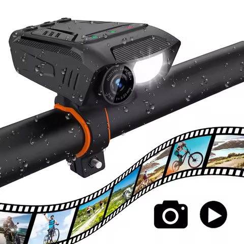 1080P Motorcycle Bike Helmet Camera Outdoor Multifunction Waterproof Action Cam Drive Recorder 3 In 