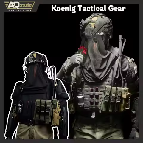 AQzxdc Tactical Cod Koenig Full Set of Restored Tactical Gear, Call of Duty 19 Koing Helmet Vest Pan