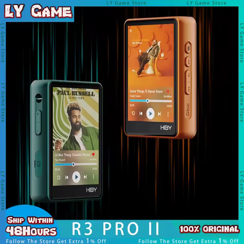 HiBy R3 Pro II HiFi MP3 Gen 2 Music Player USB DAC Headphone AMP CS43198*2 OPA1622*4 4000mAh 480mW O