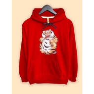 Chinese New Year Hoodie Jacket tiger Eat Fat tiger
