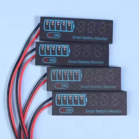 3S-14S DC7-55V Battery Level Indicator 12V 24V 36V 48V 18650 Lipo Lithium Battery Capacity Board Vol
